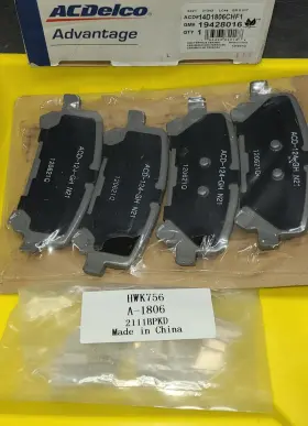 14d1806chf1 Gm Oem Acdelco 19428016 Ceramic Rear Disc Brake Pad Kit