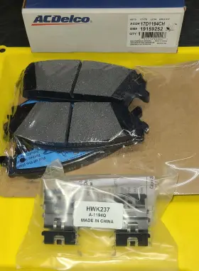 17d1194ch Gm Oem Acdelco 19159252 Ceramic Rear Disc Brake Pad Set
