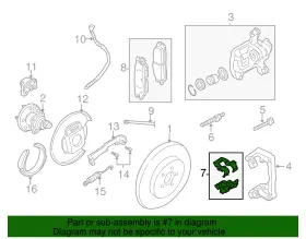 18019039 Gm Genuine Rear Disc Brake Pad Retaining Clip #2