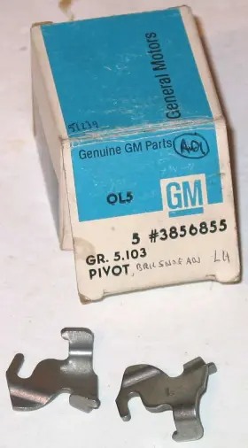 Gm 3856855 1962-1972 Chevrolet Buick Olds Pontiac Nos Lh Brake Shoe Pivots