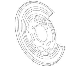 23316747 Gm Genuine Parts Rear Passenger Side Parking Brake Anchor Backing Plate #3