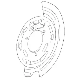 23332143 Gm Genuine Parts Rear Passenger Side Parking Brake Anchor Backing Plate #3