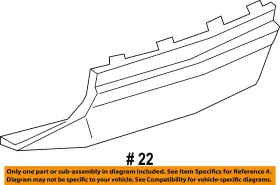 84053006 Gm Oem 17-23 Xt5 Rear Bumper Components-filler Cover #2