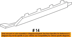 84088060 Gm Oem 17-19 Acadia Rear Bumper Components-filler Cover #2