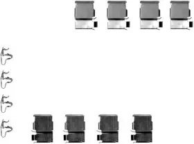 355202371 Hella-pagid Disc Brake Hardware Kit