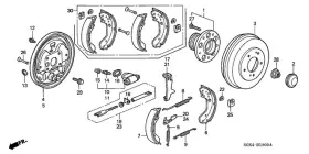43377-s0x-003 Honda Genuine Adjuster Assembly L Rear Brake