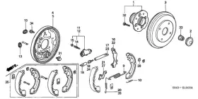43378-s84-a01 Honda Genuine Left Brake Shoe Adjuster Lever