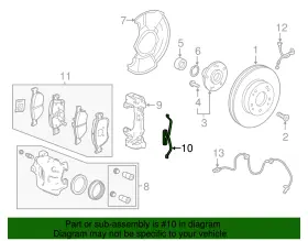 45237-t2g-a04 Honda Genuine Disc Brake Anti-rattle Clip #2