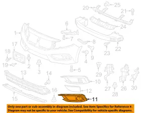 71185tbaa60 Honda Oem 19-21 Civic Bumper Components-filler Cover