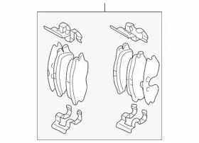 58101-2da70 Hyundai Genuine 2005-2006 Elantra Front Disc Brake Pad Set