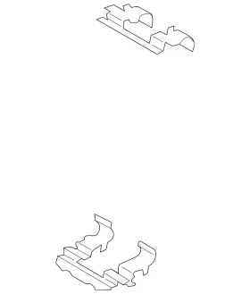 Hyundai 58144-e6150 Genuine Disc Brake Anti-rattle Clip