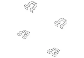 58244-p2000 Hyundai Genuine Disc Brake Anti-rattle Clip