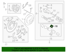 58246-0w000 Hyundai Genuine Disc Brake Pad Retaining Clip #2