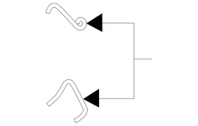 Hyundai 58288-2w310 Genuine Disc Brake Pad Retaining Clip