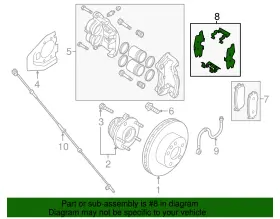 D1080-3ja0a Infiniti Genuine Hardware Kit #2