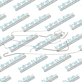 Prb6202 Inline Tube 1962-64 Plymouth Belvedere Fury Max Wedge Complete Brake Line Kit Set Oe Steel