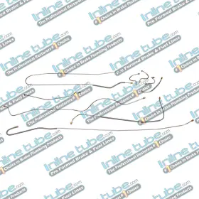 Sprb6201 Inline Tube 1962-64 Plymouth Belvedere Fury Complete Manual Drum Brake Line Kit Stainless