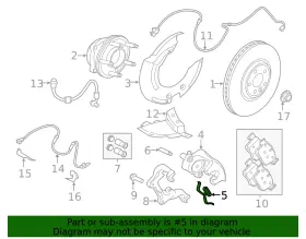 T4n7525 Jaguar Genuine Caliper Spring #2