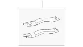 Lr031946 Land-rover Genuine Park Brake Shoes Rod