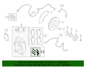 Lr113962 Land-rover Genuine Caliper Mount Kit #2