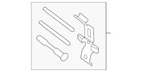 Lr113962 Land-rover Genuine Caliper Mount Kit