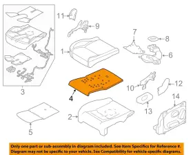 Lr040754 Land Rover Oem 13-17 Range Passenger Seat Components-filler