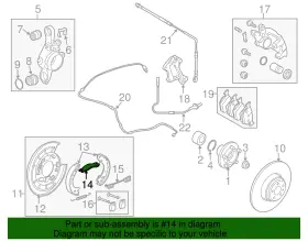 Sxr500010 Land-rover Genuine Brake Shoes Rod #2