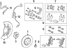 494502311 Lexus Genuine Brake Pads Hardware Kit