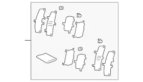 494533300 Lexus Genuine Brake Pads Shim