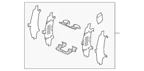 Bcya-33-29za Mazda Genuine Disc Brake Anti-rattle Clip Set
