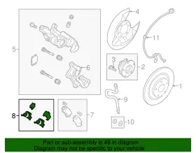 Bjy7-26-49z Mazda Genuine Hardware Kit #2