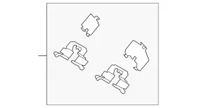 Bjy7-26-49z Mazda Genuine Hardware Kit