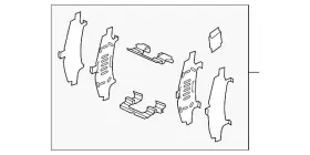 Bjy7-33-29z Mazda Genuine Hardware Kit