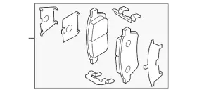D0yn-33-29za Mazda Genuine Brake Pads