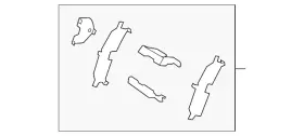 L2y6-26-49z Mazda Genuine Insulator Kit