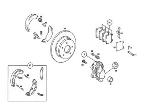 Mercedes-benz 000-421-13-91 Genuine Mercedes-benz Spreader Spring