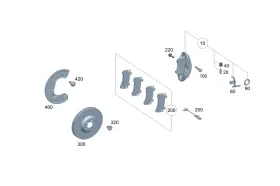 000-421-20-01 Mercedes-benz Genuine Spreader Spring