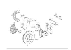 000-421-90-91 Mercedes-benz Genuine Parts Kit Spread Spring