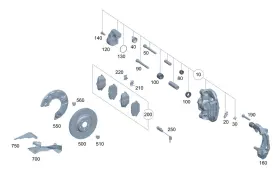 000-993-74-02 Mercedes-benz Genuine Retaining Spring