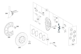 001-421-19-91 Mercedes-benz Genuine Parts Kit Spread Spring