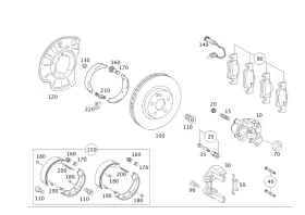 001-421-22-91-64 Mercedes-benz Genuine Spreader Spring