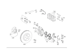 001-421-24-91 Mercedes-benz Genuine Spreader Spring