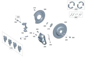 164-420-07-20 Mercedes-benz Genuine Parts Kit Spring Brake