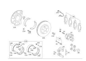 221-423-00-92-64 Mercedes-benz Genuine Return Spring Brake Shoe 221-423-00-92-64 Mercedes-benz Genuine Return Spring Brake Shoe