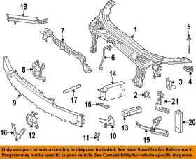 2056204101 Mercedes Oem Mercedes-benz C300 Radiator Core Support-filler Panel