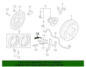 4600a114 Mitsubishi Genuine Drum Brake Shoe Return Spring #2