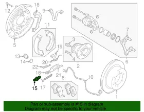 4600a153 Mitsubishi Genuine Parking Brake Adjuster #2