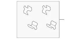 4605b084 Mitsubishi Genuine Brake Pads Clip 4605b084 Mitsubishi Genuine Brake Pads Clip