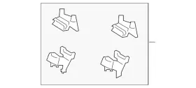 4605b146 Mitsubishi Genuine Clip Set