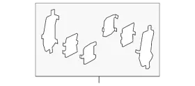 4605b480 Mitsubishi Genuine Brake Pads Shim